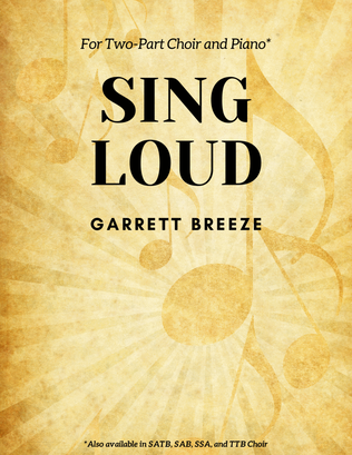 Book cover for Sing Loud (Two-Part)