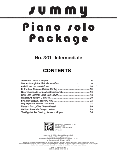 Summy Solo Piano Package