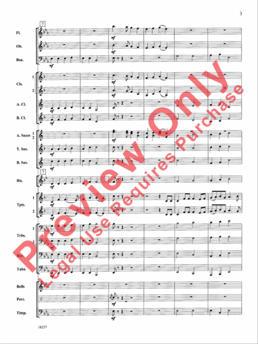 Twenty Carols in 2 Minutes Concert Band scores gallery preview page 4