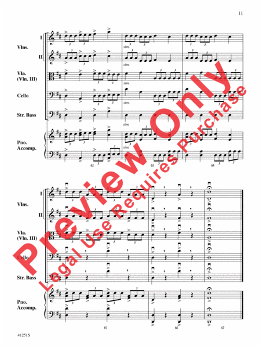 Coronation March (from The Prophet) String Orchestra scores gallery preview page 12