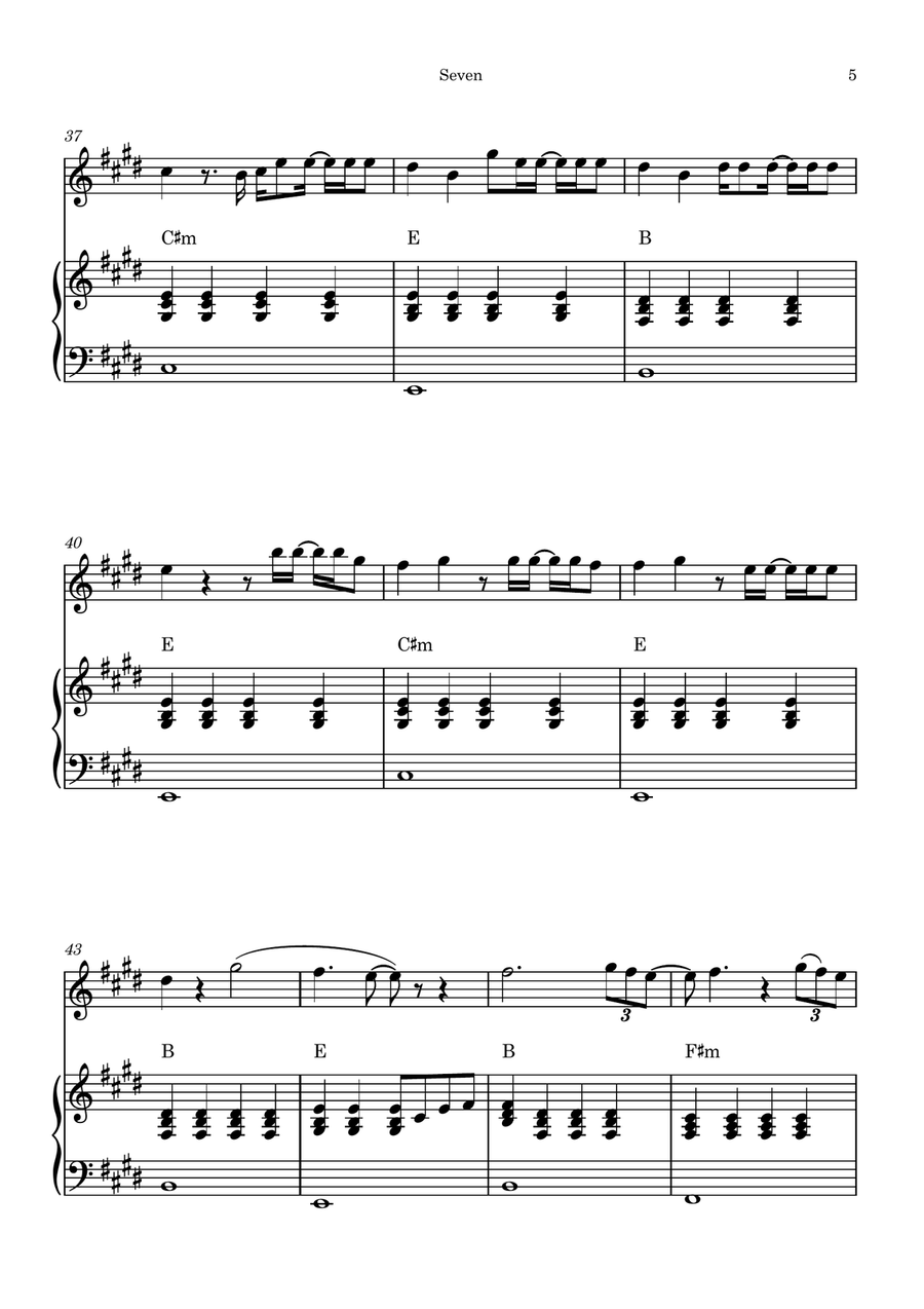 Seven Piano scores gallery preview page 5