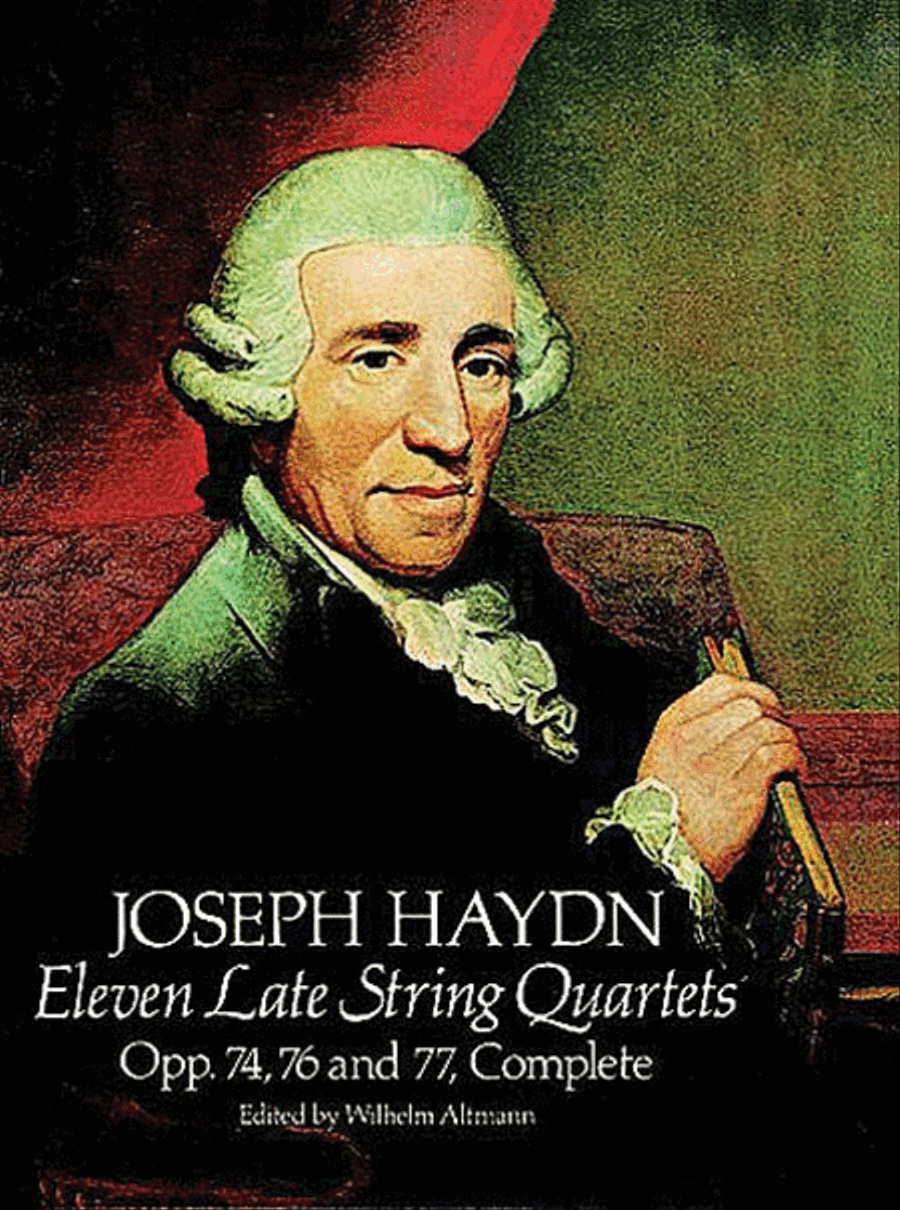 Eleven Late String Quartets, Opp. 74, 76 and 77, Complete String Quartet scores gallery preview page 1