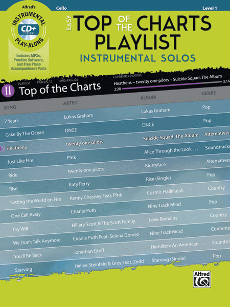 Easy Top of the Charts Playlist Instrumental Solos for Strings image number null