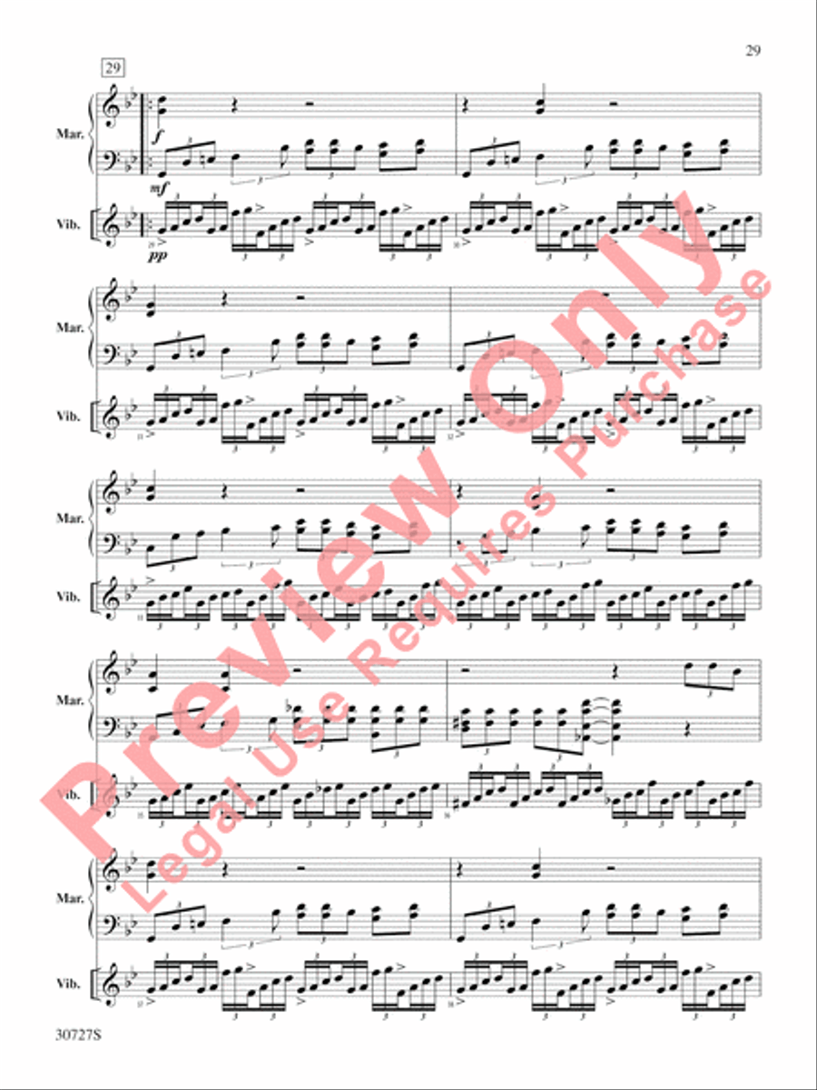 The Gershwin Mallet Collection Percussion scores gallery preview page 30