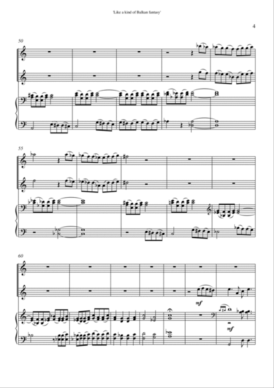 Like a kind of Balkan fantasy Clarinet Solo scores gallery preview page 6