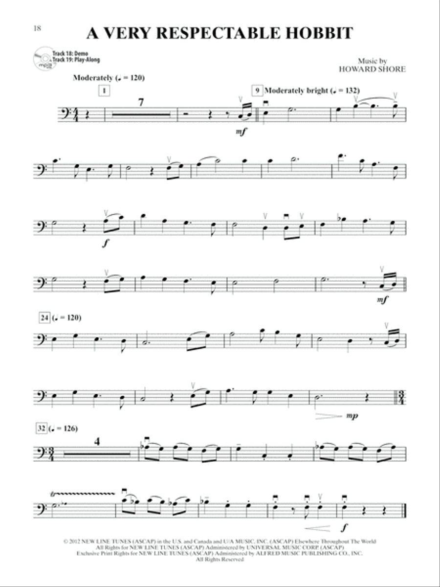 The Hobbit -- An Unexpected Journey Instrumental Solos for Strings String Orchestra scores gallery preview page 4