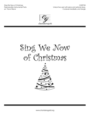 Book cover for Sing We Now of Christmas Reproducible Instrumental Parts