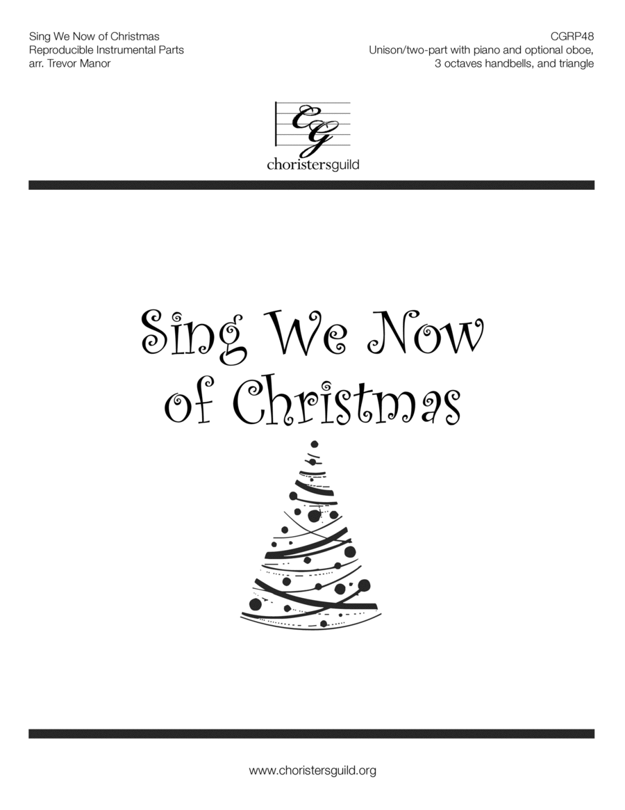 Book cover for Sing We Now of Christmas Reproducible Instrumental Parts