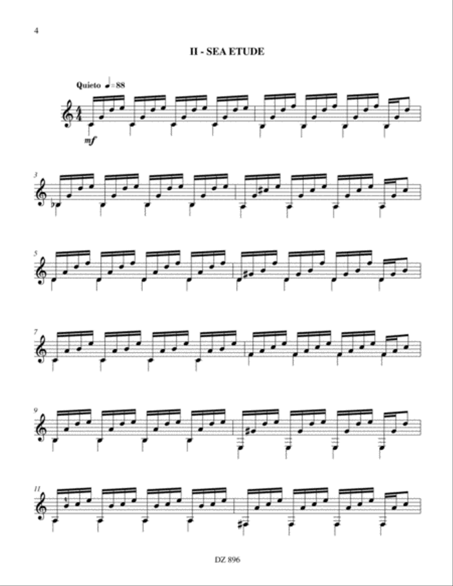 Guitarist's First Steps, vol. 3 Classical Guitar scores gallery preview page 4