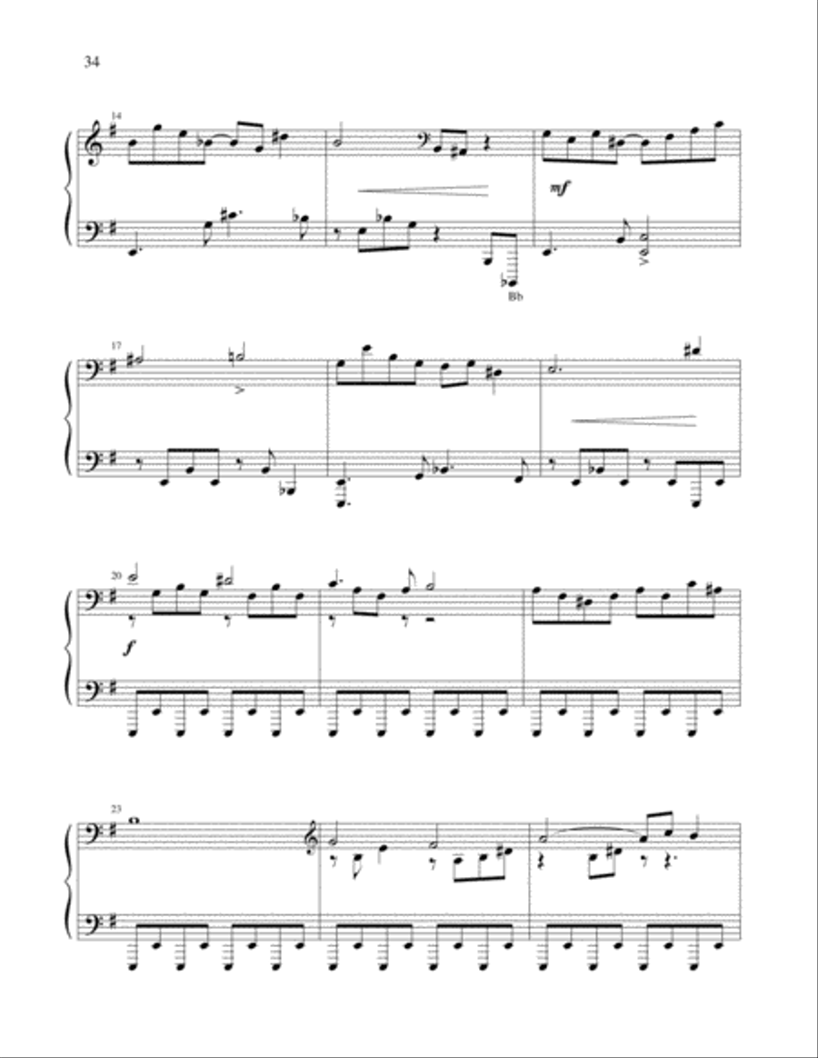 Toccatina - moderate level piano solo Piano Solo scores gallery preview page 3