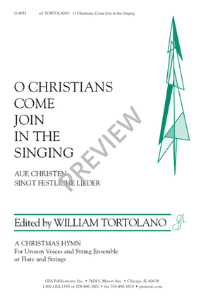 Book cover for O Christians, Come Join in the Singing