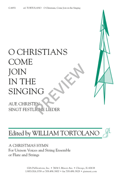 O Christians, Come Join in the Singing image number null