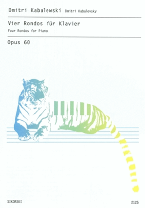 Book cover for 4 Rondos for Piano, Op. 60