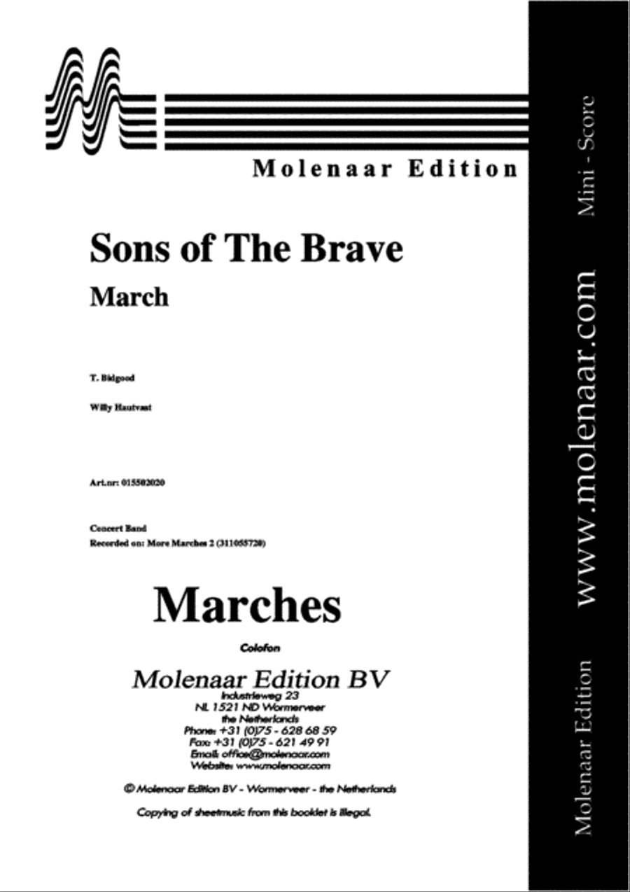 Sons of the Brave Concert Band scores gallery preview page 2