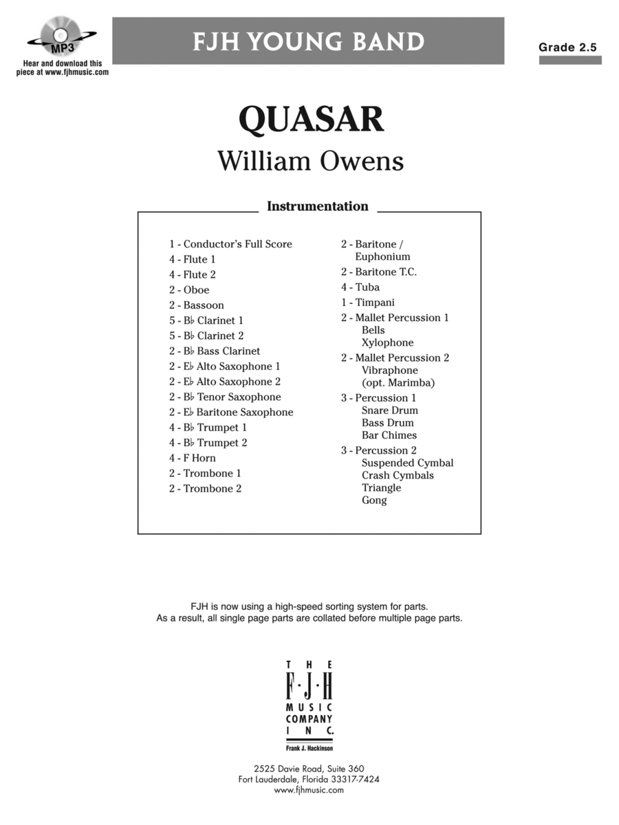 Quasar: Score