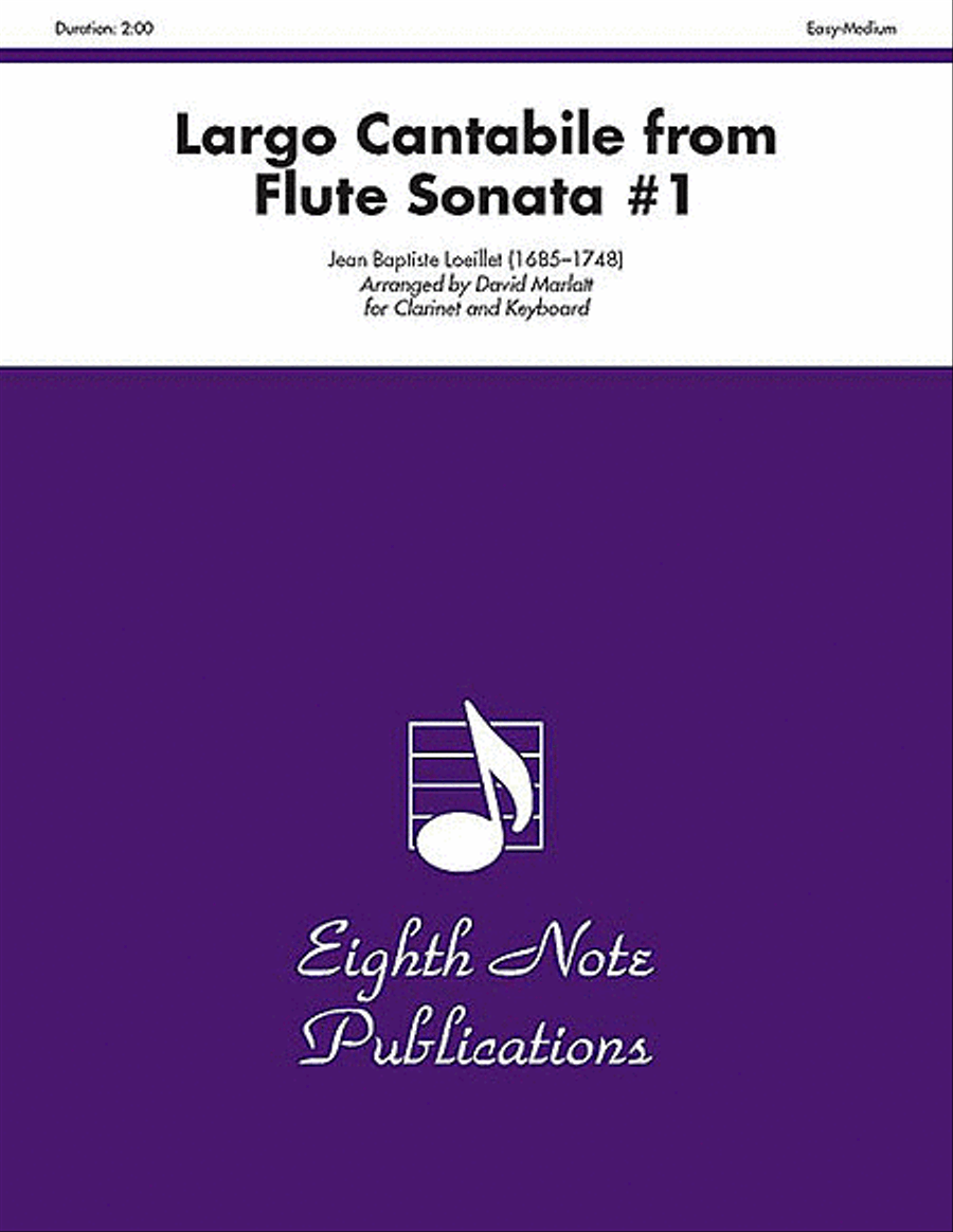Largo Cantabile (from Flute Sonata #1) Small Ensemble scores gallery preview page 1