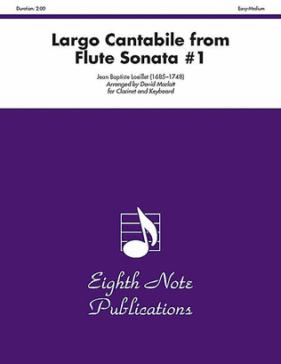 Book cover for Largo Cantabile (from Flute Sonata #1)