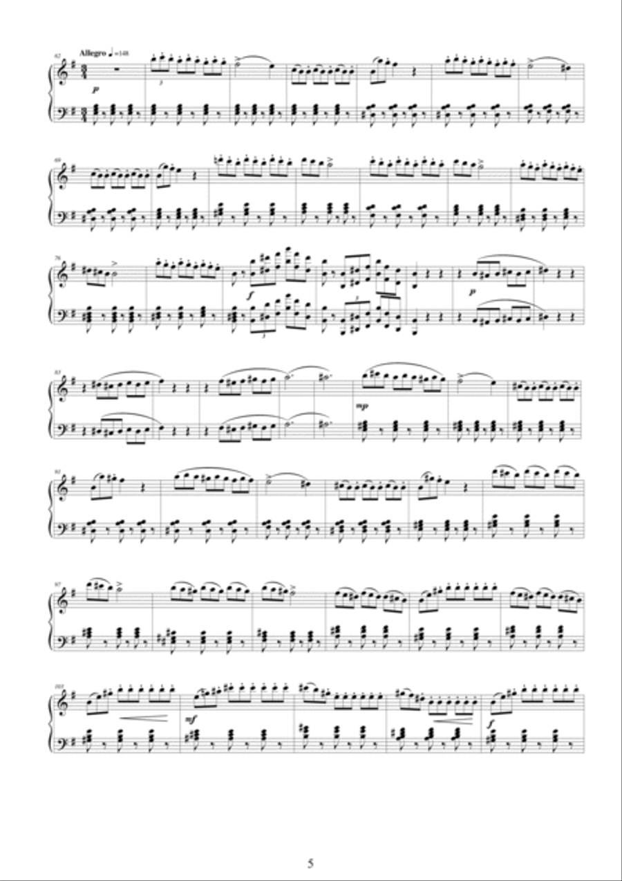 Rossini's arias from - La Gazza ladra - Solo voices and piano Voice Solo scores gallery preview page 5