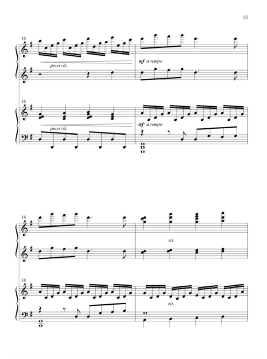 The Glories of My God and King Piano Duet scores gallery preview page 9