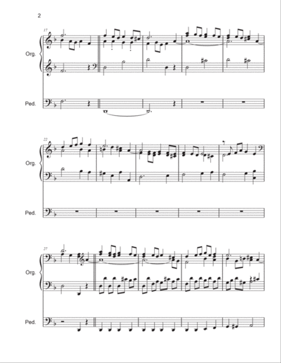 Prelude On Rejoice Greatly for organ by Mark Andersen Organ Solo scores gallery preview page 3