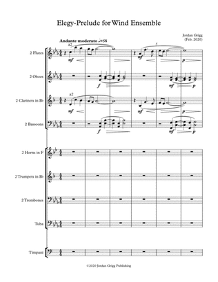 Elegy-Prelude for Wind Ensemble