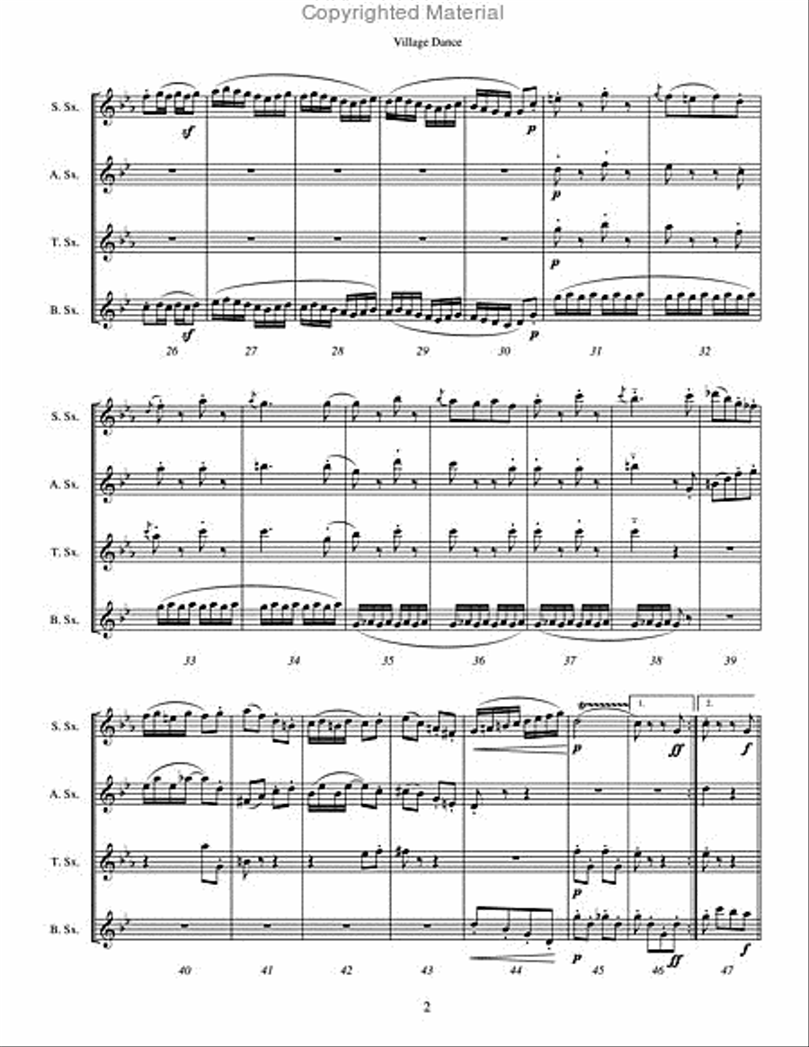 Ave verum corpus Clarinet Choir scores gallery preview page 3