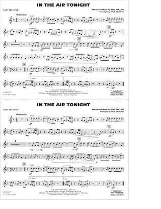 In The Air Tonight (arr. Paul Murtha) - 3rd Bb Trumpet