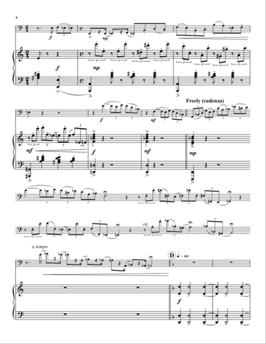 Contrabassoon Sonata Bassoon Solo scores gallery preview page 4