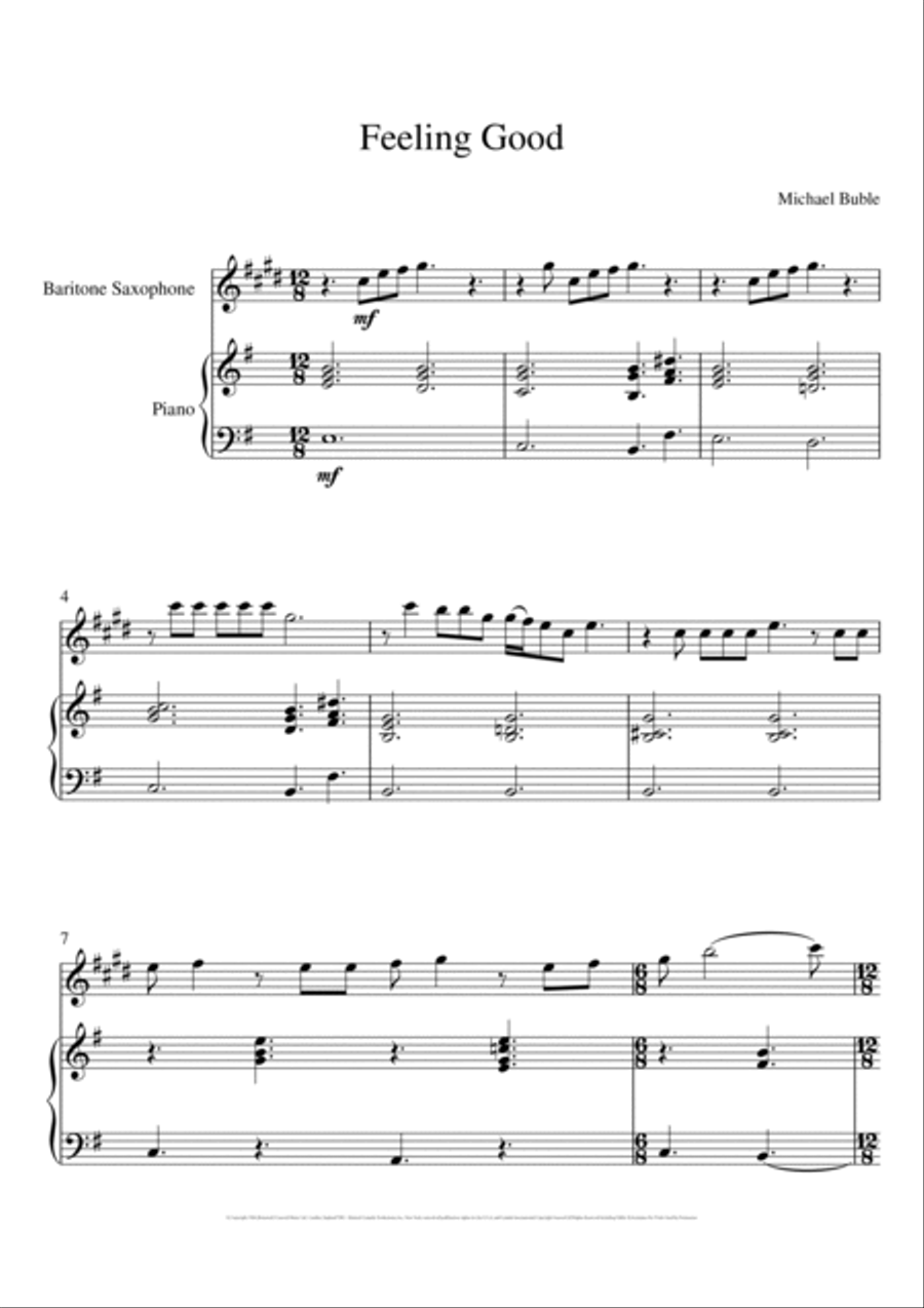 Feeling Good Small Ensemble scores gallery preview page 2