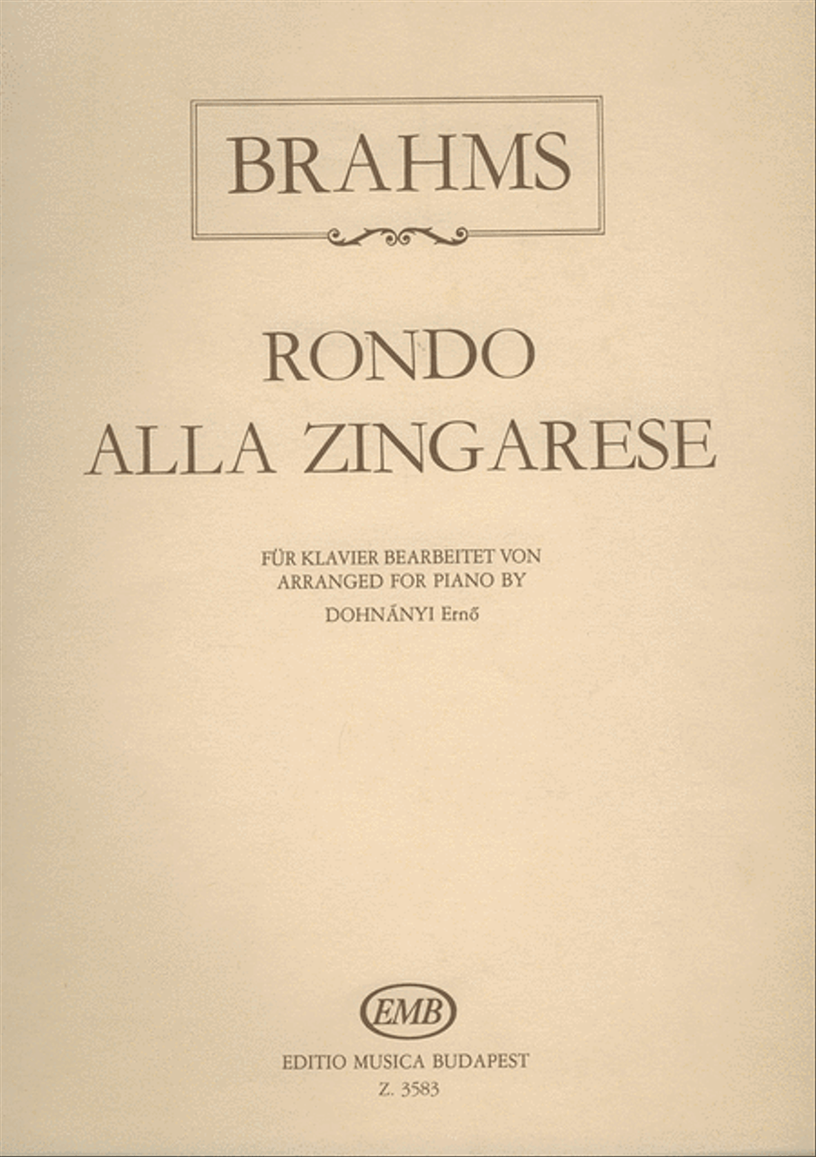 Rondo alla zingarese Piano Solo scores gallery preview page 1