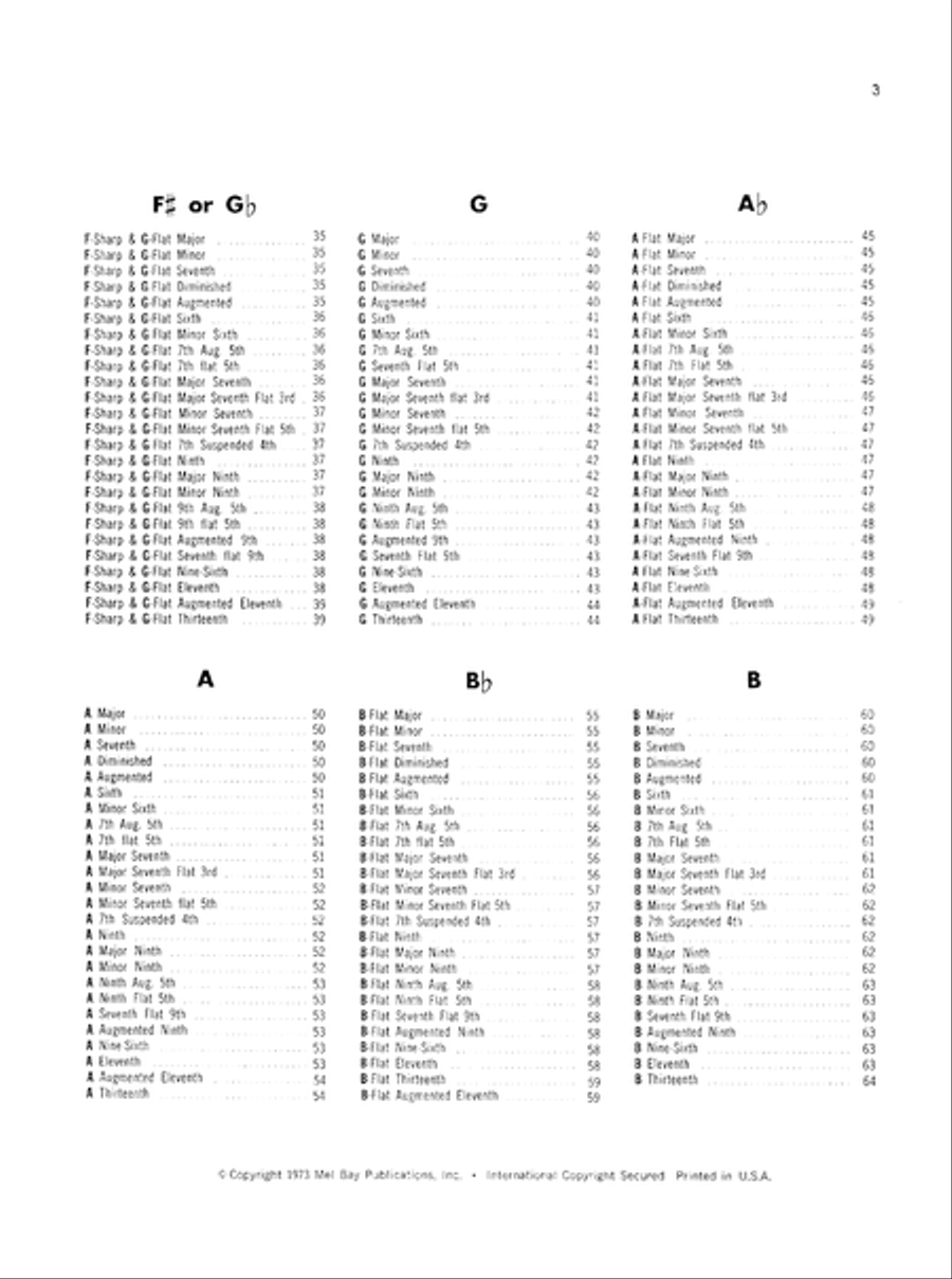 Tenor Banjo Chord Encyclopedia Banjo scores gallery preview page 4