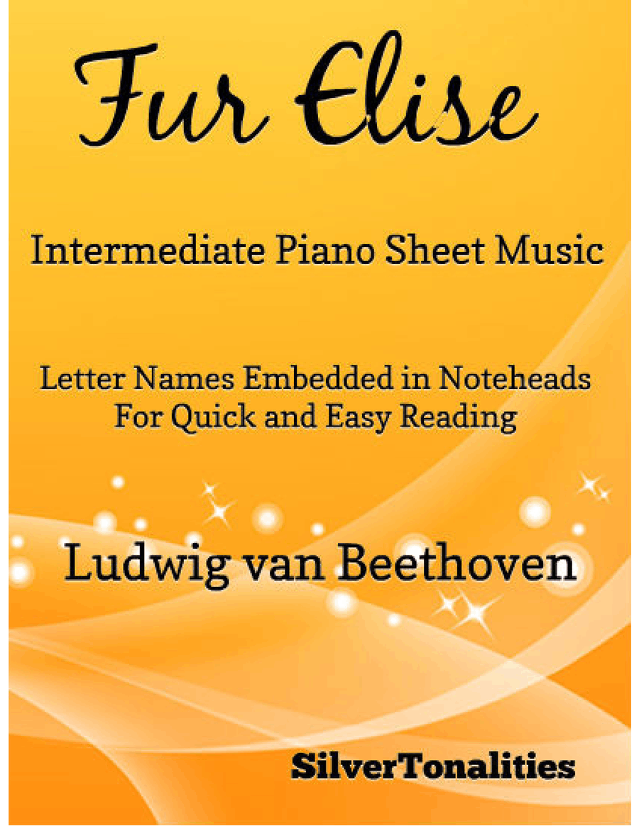 Fur Elise Intermediate Piano Sheet Music Easy Piano scores gallery preview page 1