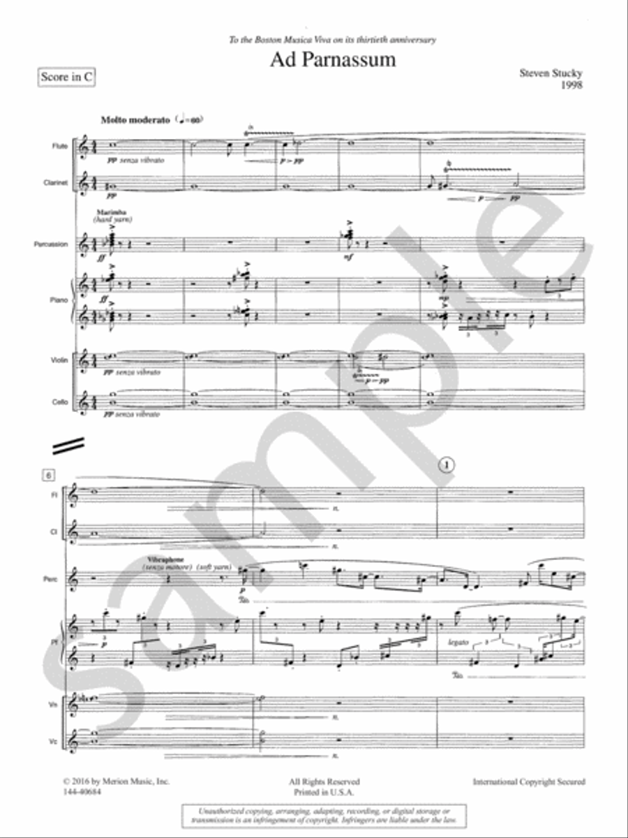 Ad Parnassum Chamber Music scores gallery preview page 4