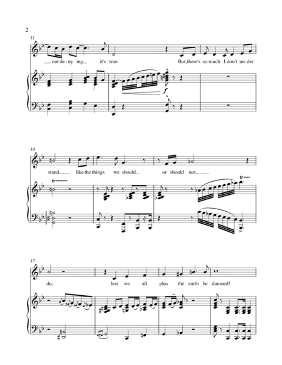 The Global Warming Quandry Voice Solo scores gallery preview page 2