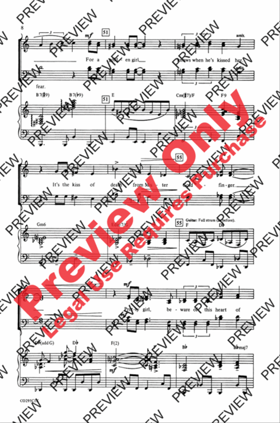 The Best of Bond (A Medley) 4-Part scores gallery preview page 7
