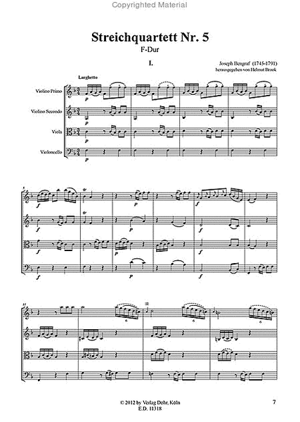 Streichquartett Nr. 5 F-Dur