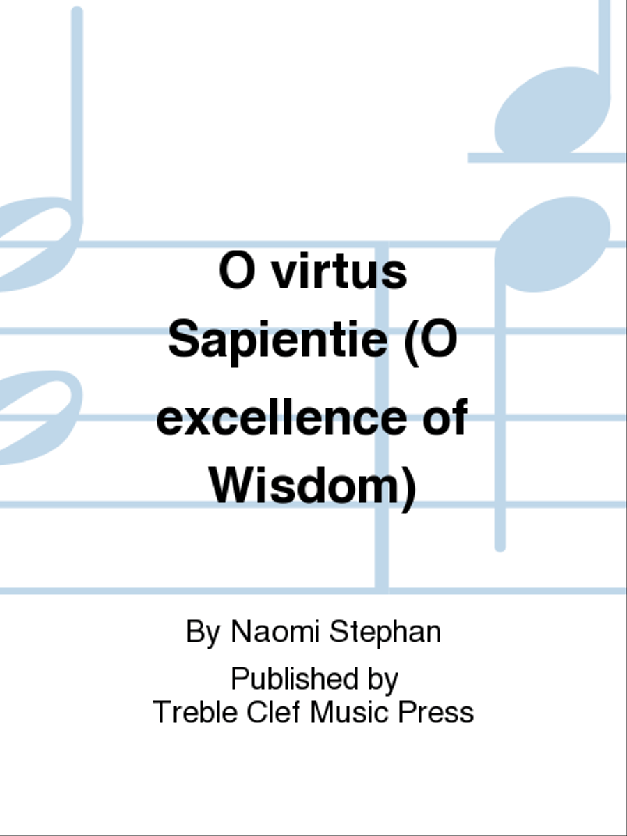 O virtus Sapientie (O excellence of Wisdom) SSA scores gallery preview page 1