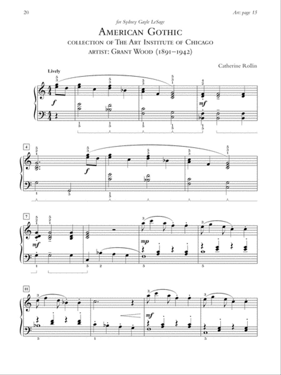 Museum Masterpieces, Book 1 Piano Solo scores gallery preview page 6