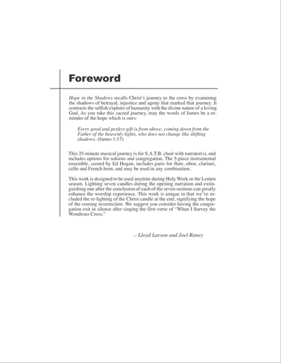 Hope in the Shadows-Score-Digital Download 4-Part scores gallery preview page 4