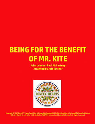 Book cover for Being For The Benefit Of Mr. Kite