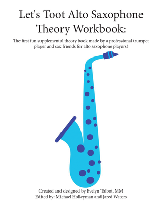 Let's Toot Alto Saxophone Theory Workbook