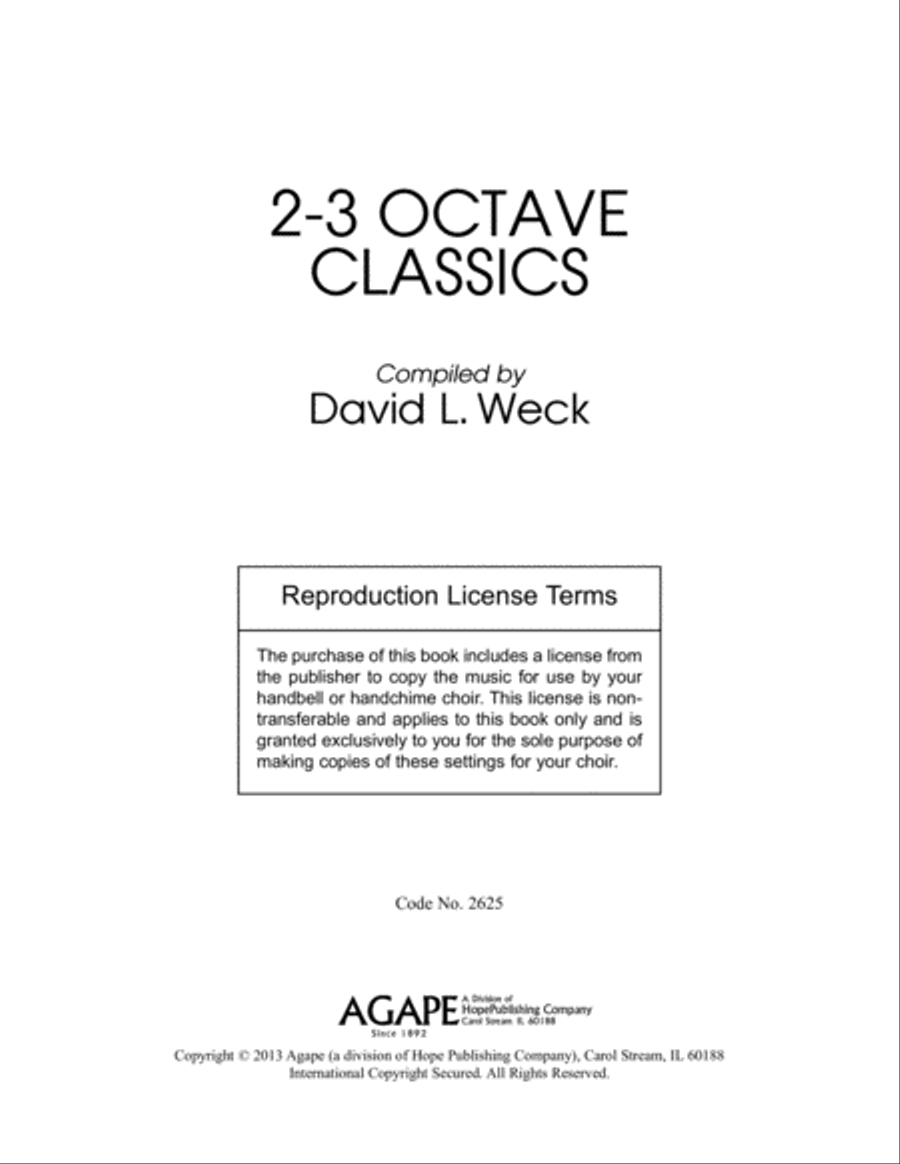 2-3 Octave Classics (Reproducible)-Digital Download 3-Octaves scores gallery preview page 3