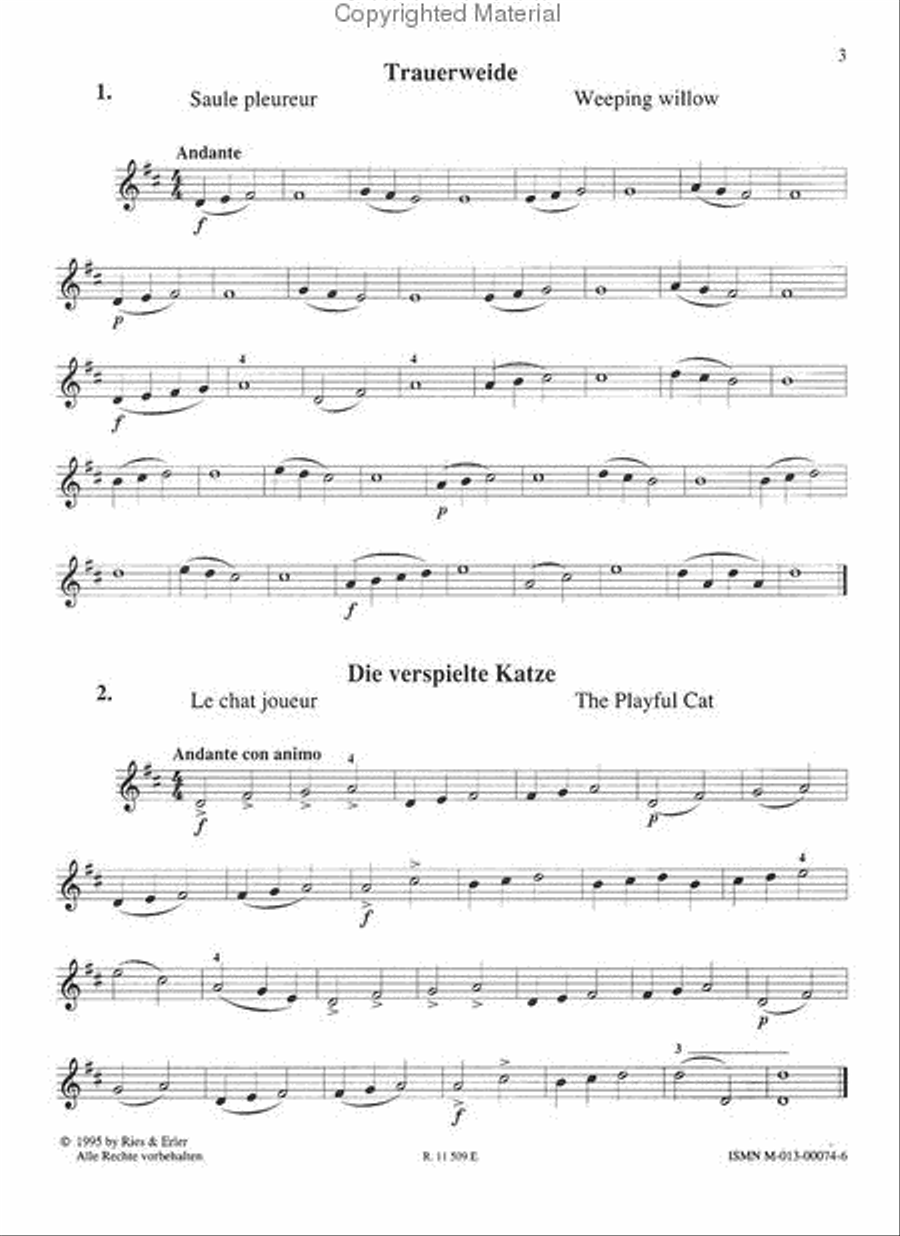 Melodious Etudes Violin scores gallery preview page 2