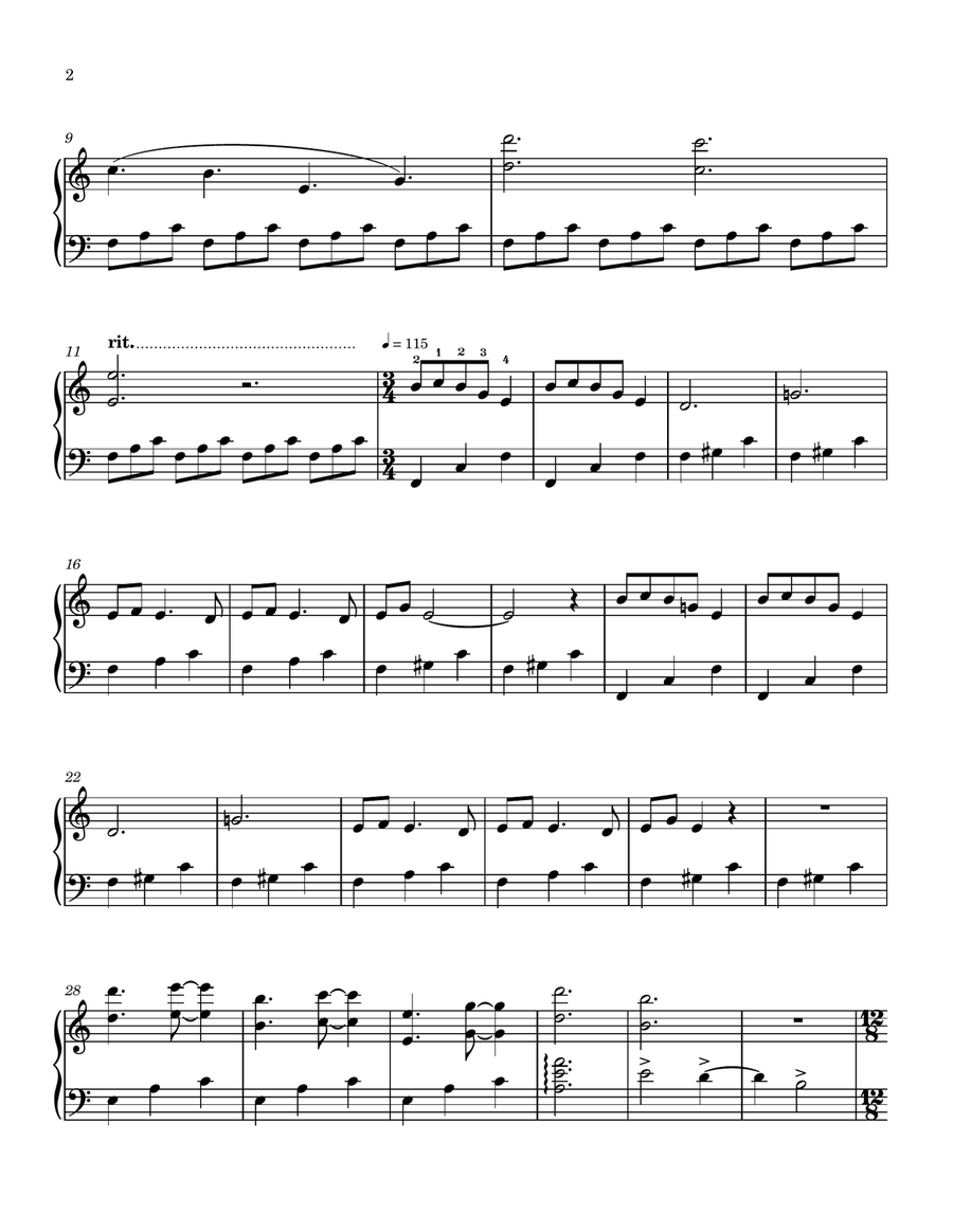 Downton Abbey (theme) Pedal Harp scores gallery preview page 3