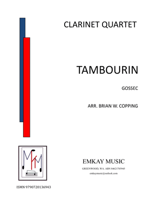 TAMBOURIN – CLARINET QUARTET