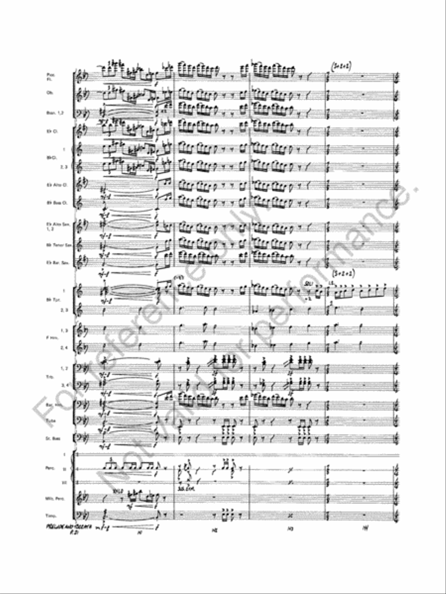 Prelude And Toccata Concert Band scores gallery preview page 32