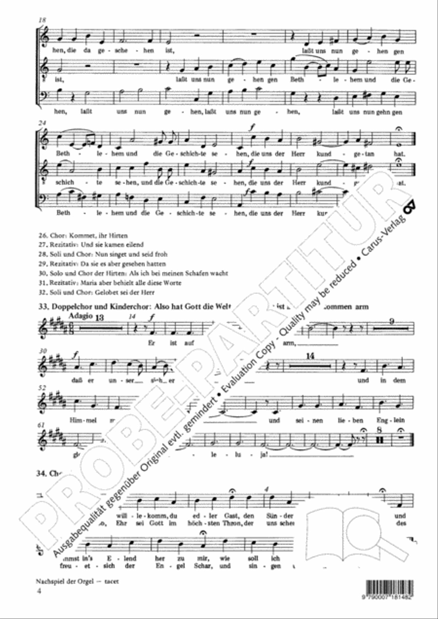 Die Geburt Christi SSA scores gallery preview page 5