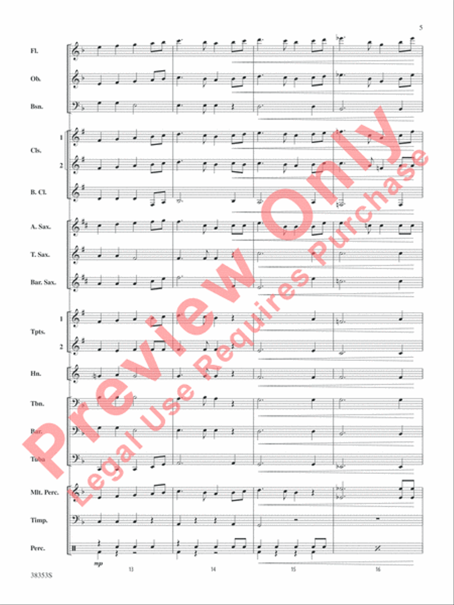 Swan Lake Swan Lake Concert Band scores gallery preview page 6