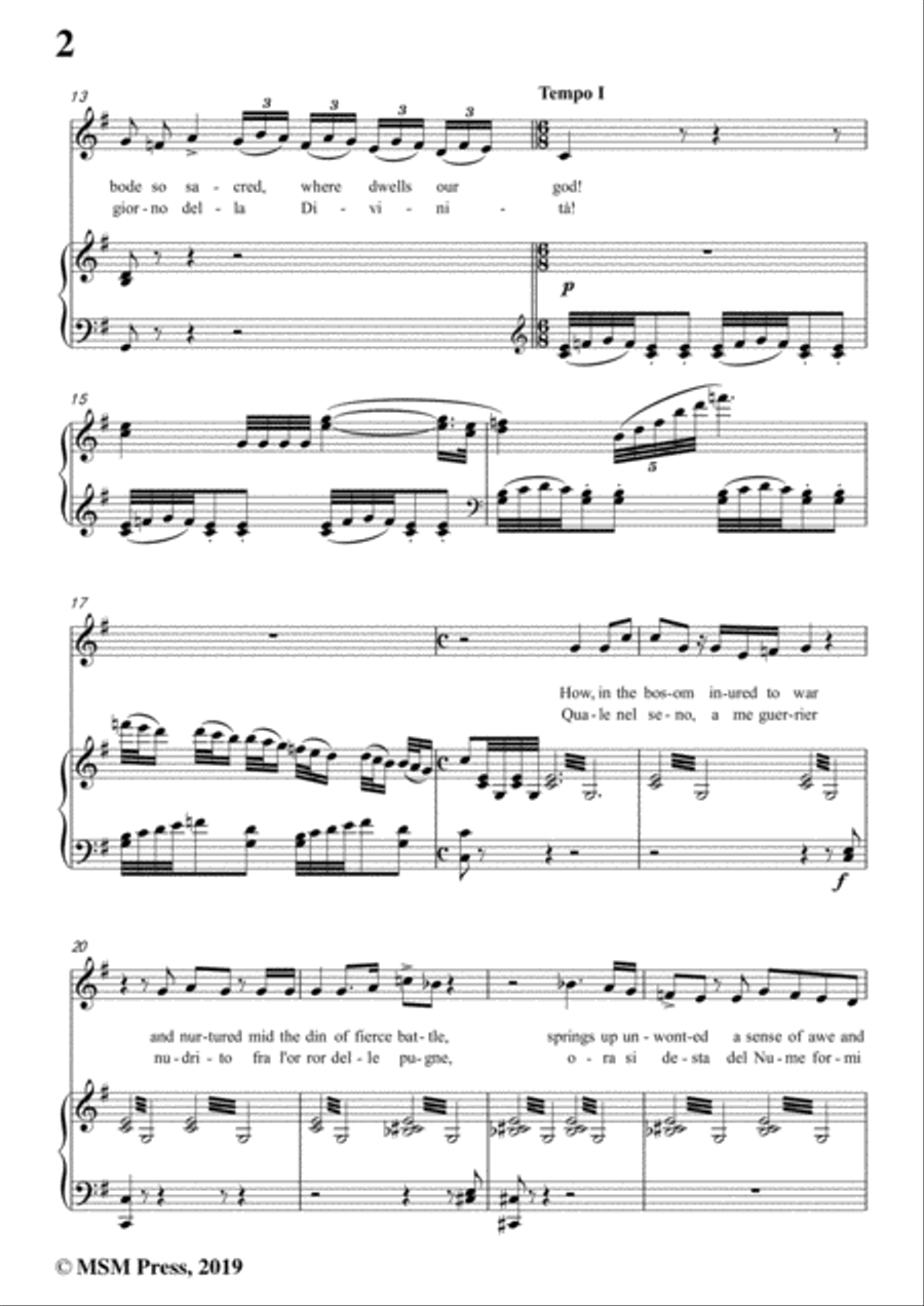 Rossini-Ah!Quel giorno,from 'Semiramide',in G Major,for Voice and Piano Voice Solo scores gallery preview page 4