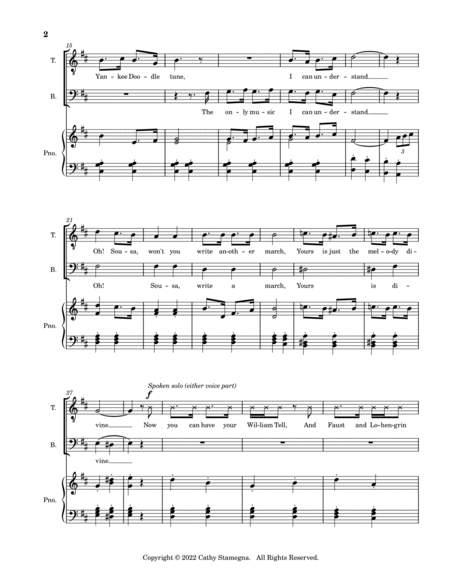 George M. Cohan Patriotic Medley (2-Part Men’s Chorus, Piano Accompaniment) image number null
